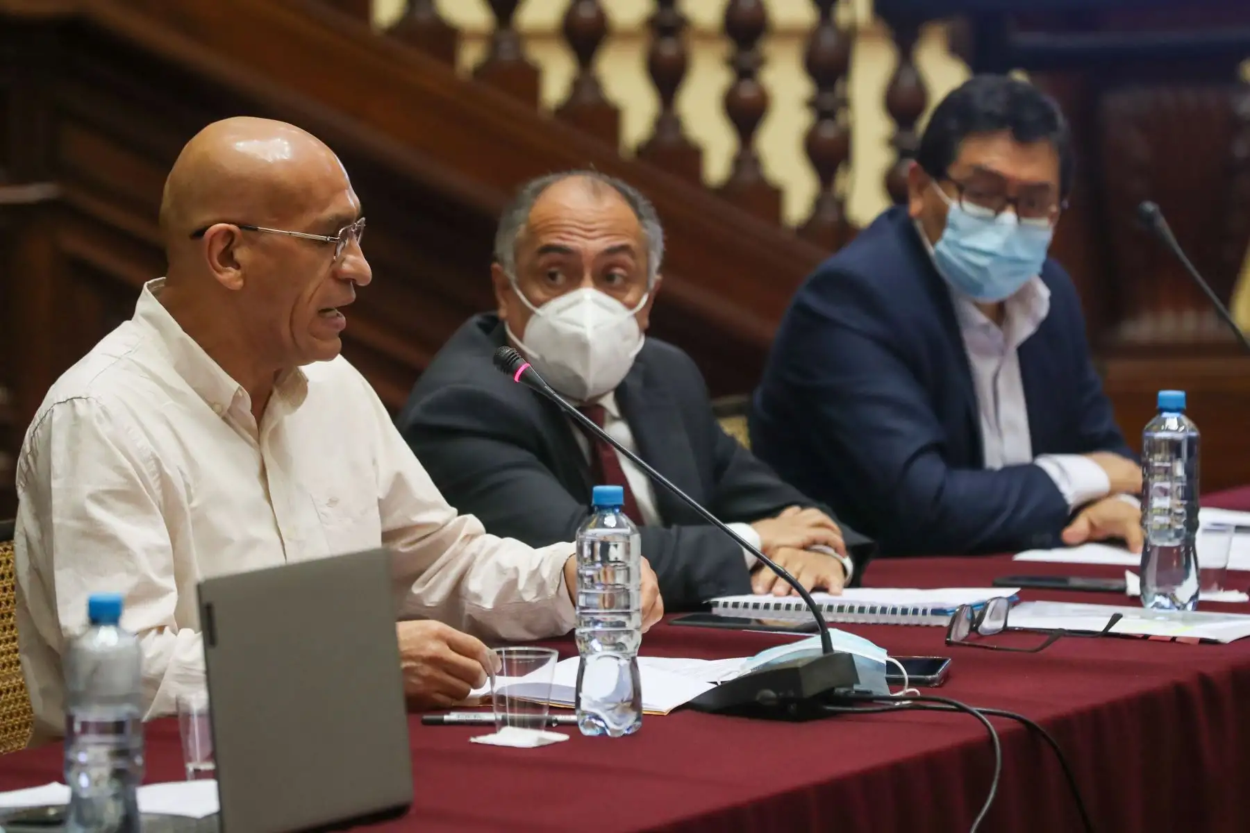 Ministros de Economía, Trabajo y Agricultura participaron de reunión de trabajo en la Comisión de Economía del Congreso de la República.
Foto: PCM