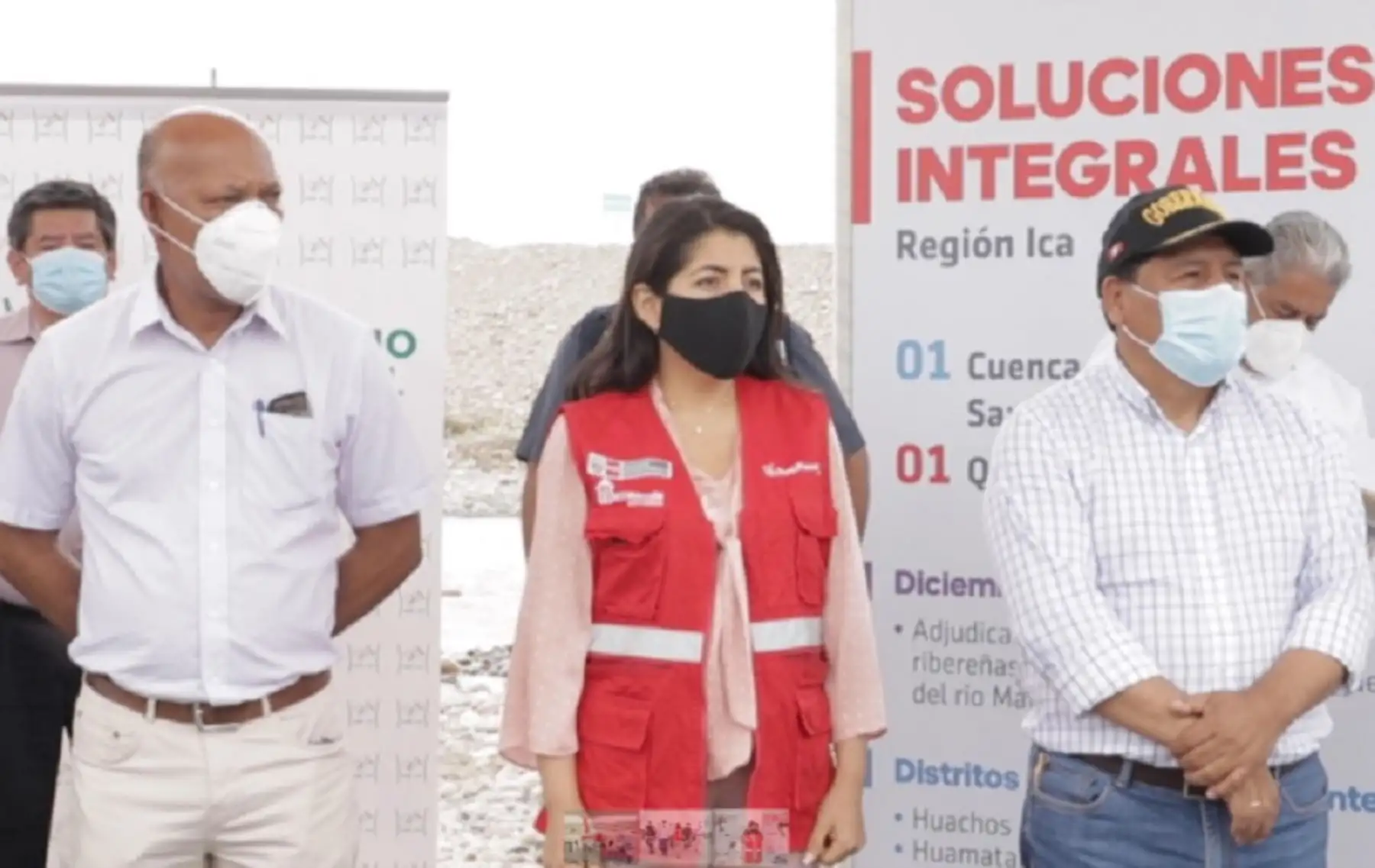 En una ceremonia desarrollada hoy en Chincha, la Autoridad para la Reconstrucción con Cambios (ARCC) anunció el inicio de los trabajos que conforman la Solución Integral del Río San Juan, conocido como “Matagente”, el cual contará con un sistema de alerta temprana en 2021. Foto: ARCC