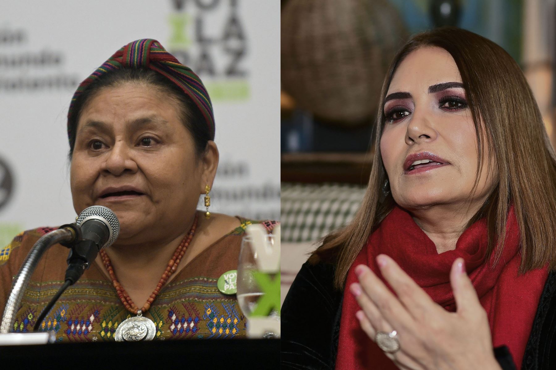 Nobel guatemalteca Rigoberta Menchú y cantante de origen peruano Tania Libertad envían mensajes de solidaridad a Armando Manzanero. Foto: AFP