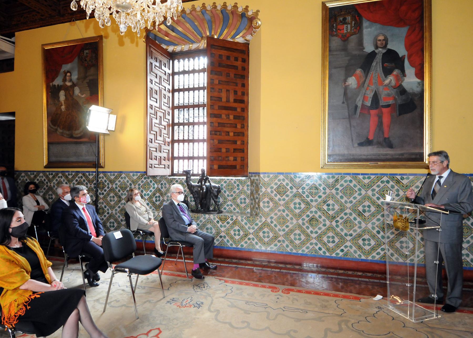 Presidente Francisco Sagasti honró la memoria de José Bernardo de Tagle.