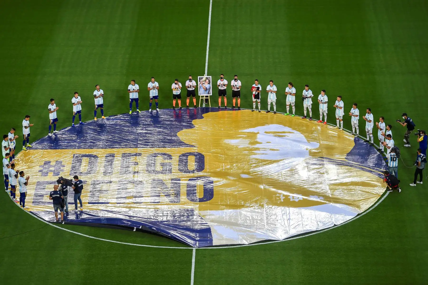 Jugadores de Boca y Newell