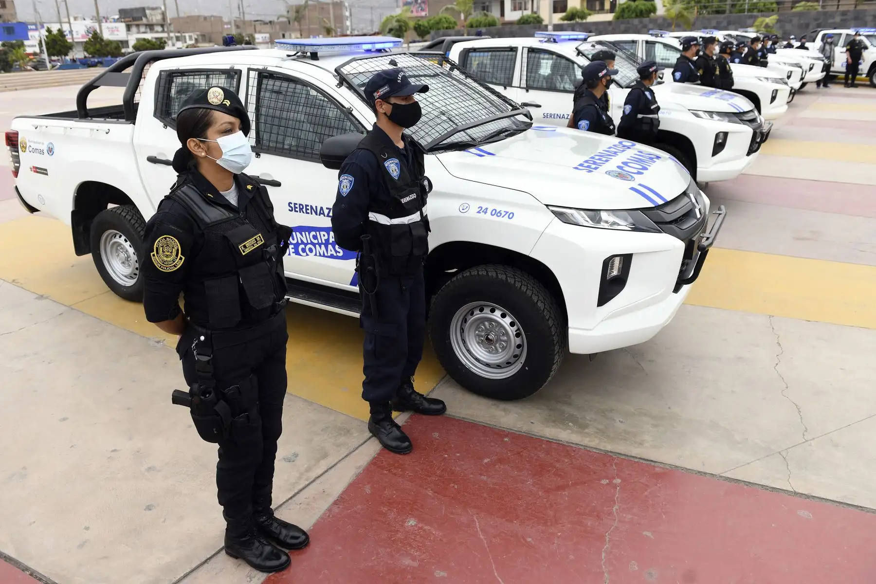 Modernas unidades fueron adquiridas por el municipio de Comas, mediante el Fondo Especial de Seguridad Ciudadana (FESC) del Ministerio del Interior. Foto: Mininter