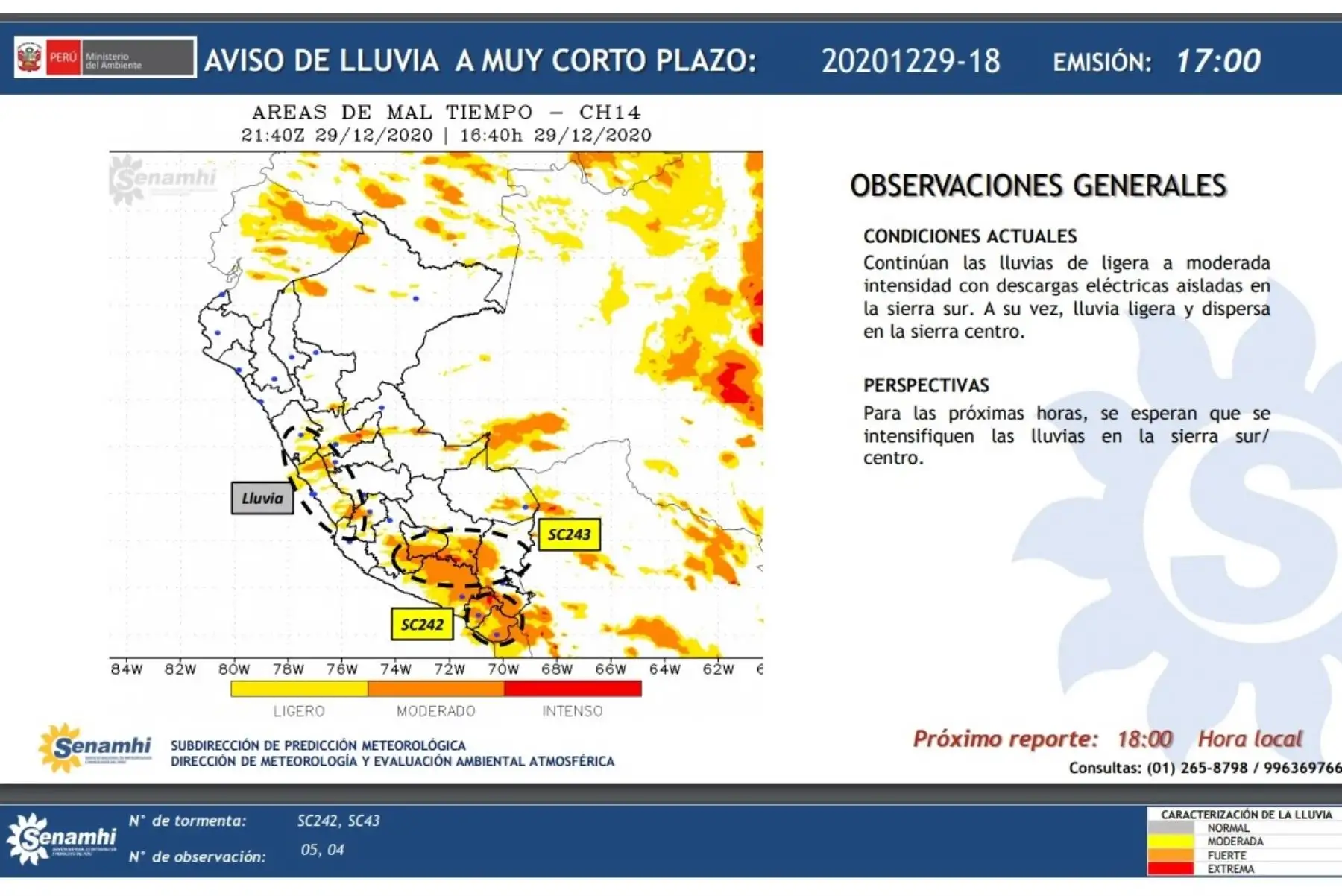 Pronóstico de lluvias del Senamhi pone en alerta a la población y las autoridades de varias provincias de Arequipa.