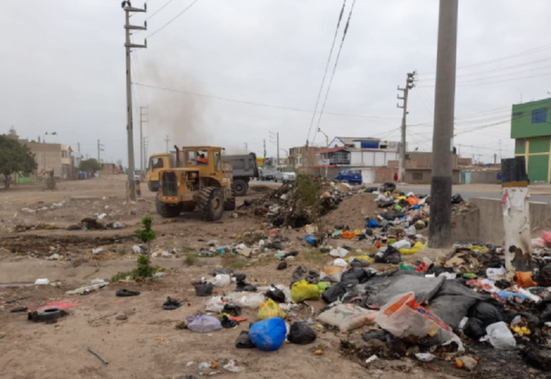 El distrito de José Leonardo Ortiz, en Lambayeque, enfrenta un grave problema por residuos sólidos. ANDINA/Difusión