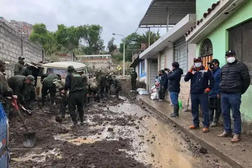 Sector del distrito de Paucarpata afectado por precipitaciones pluviales en la región Arequipa. ANDINA/Difusión
