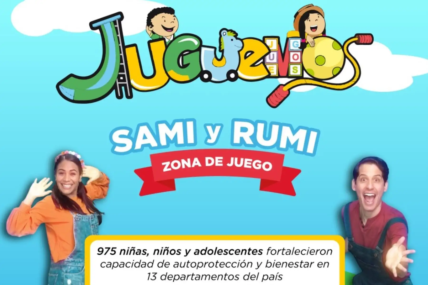 Sami y Rumi, personajes del servicio Juguemos impulsado por el MIMP.