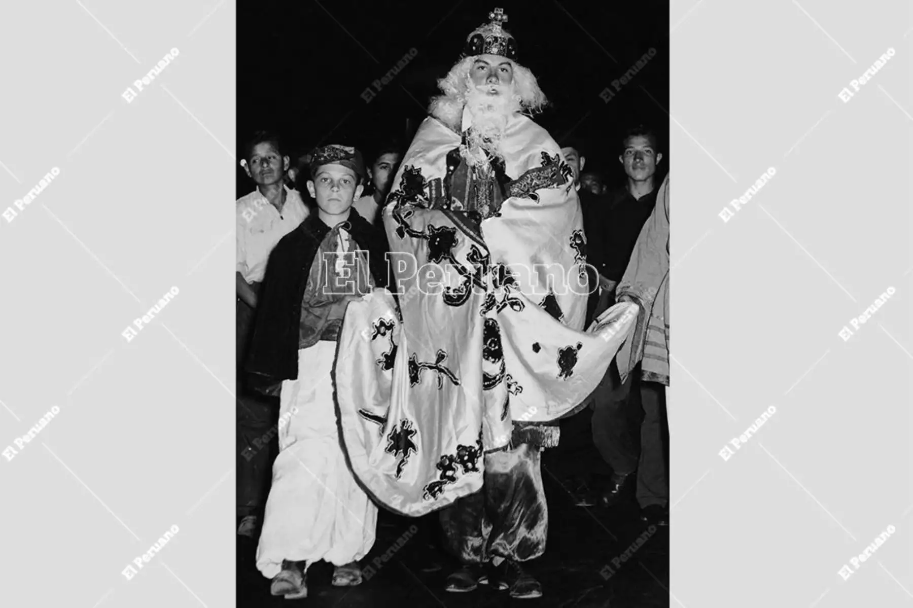 Lima - 6 enero 1954 / Celebración de la Bajada de Reyes Magos en la capital. Foto: Archivo Histórico de El Peruano.