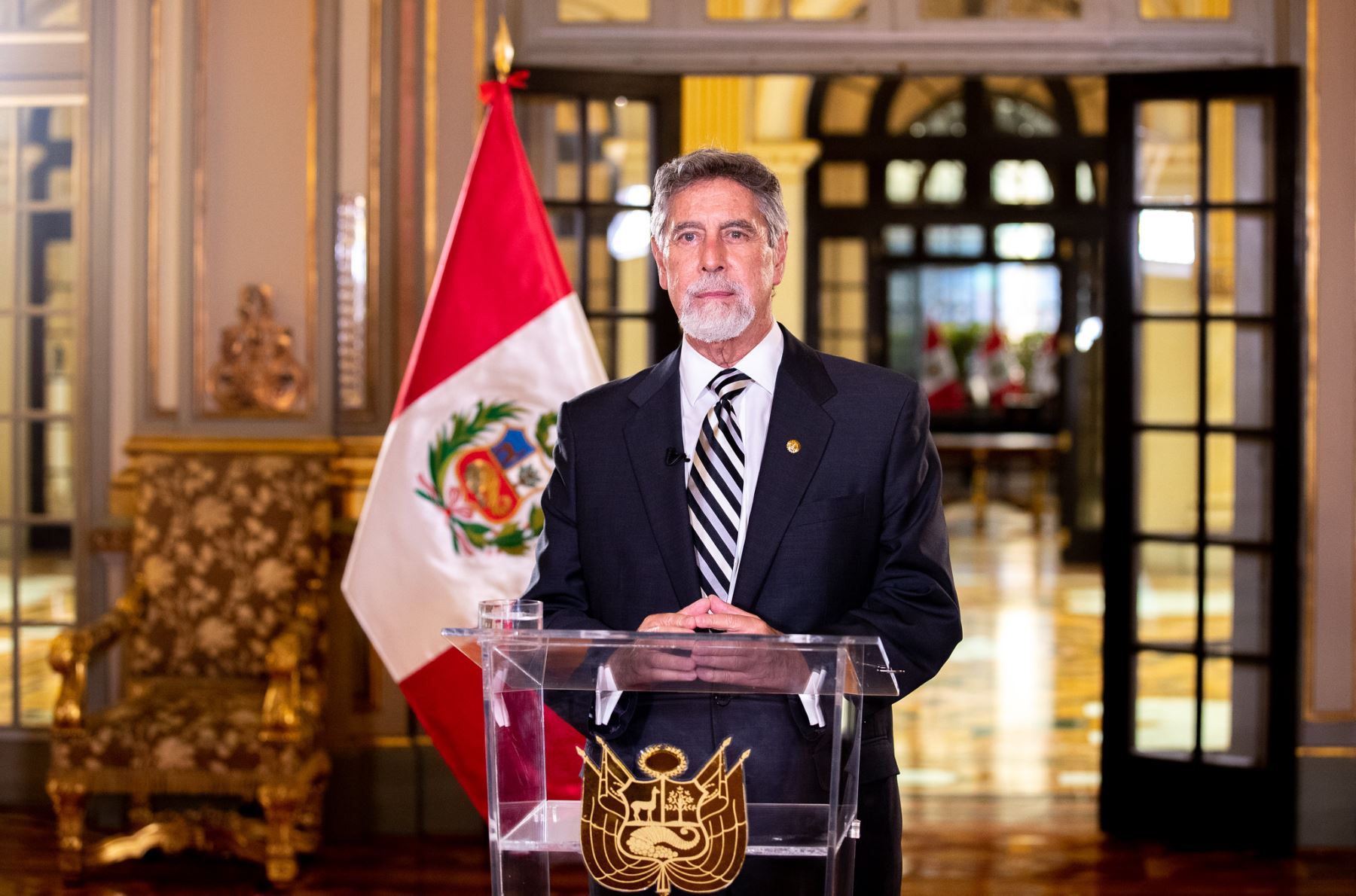 Peruvian President Francisco Sagasti. Photo: ANDINA/ Presidency of the Republic.