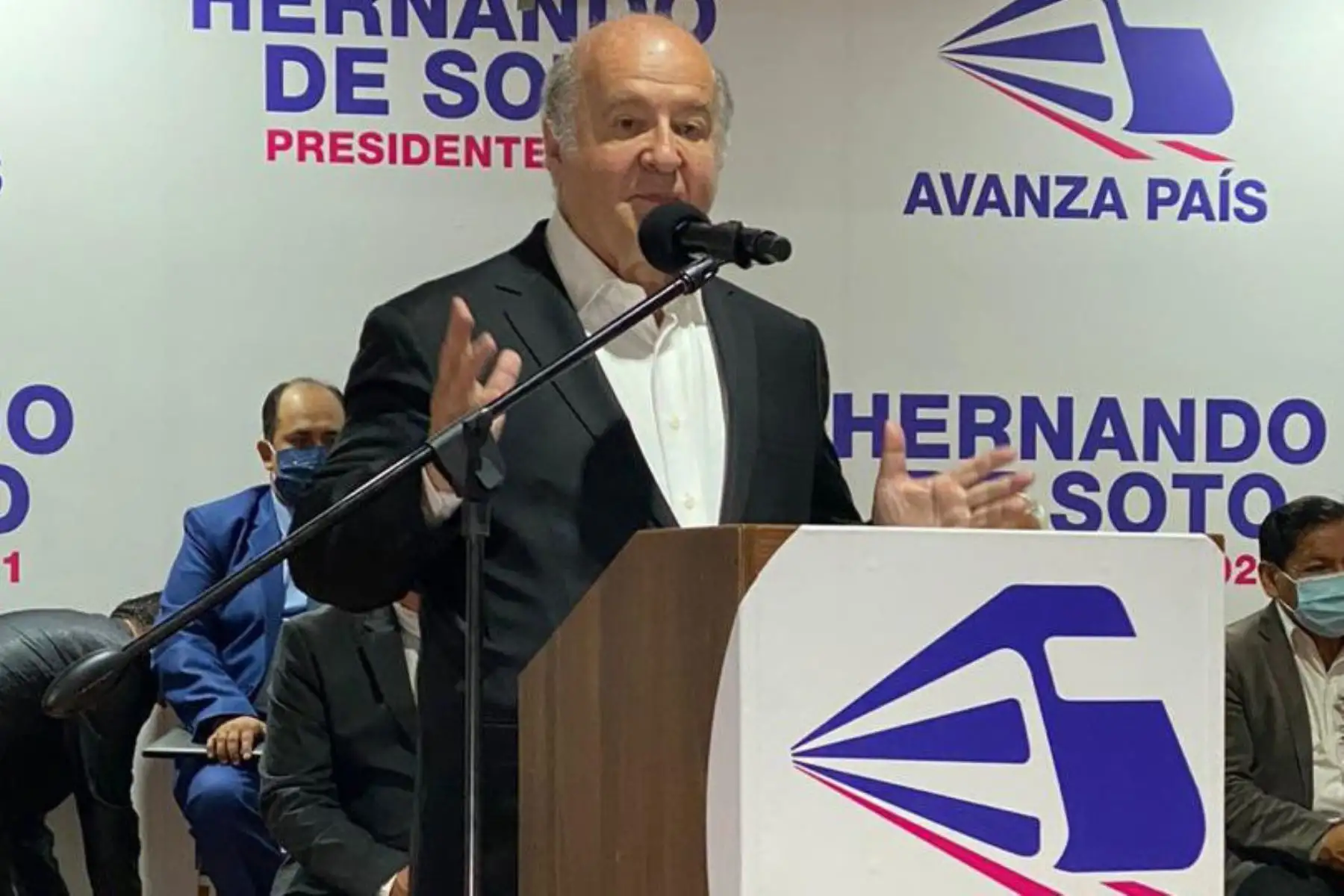 Hernando de Soto, postulante presidencial de Avanza País. Foto: ANDINA/difusión.
