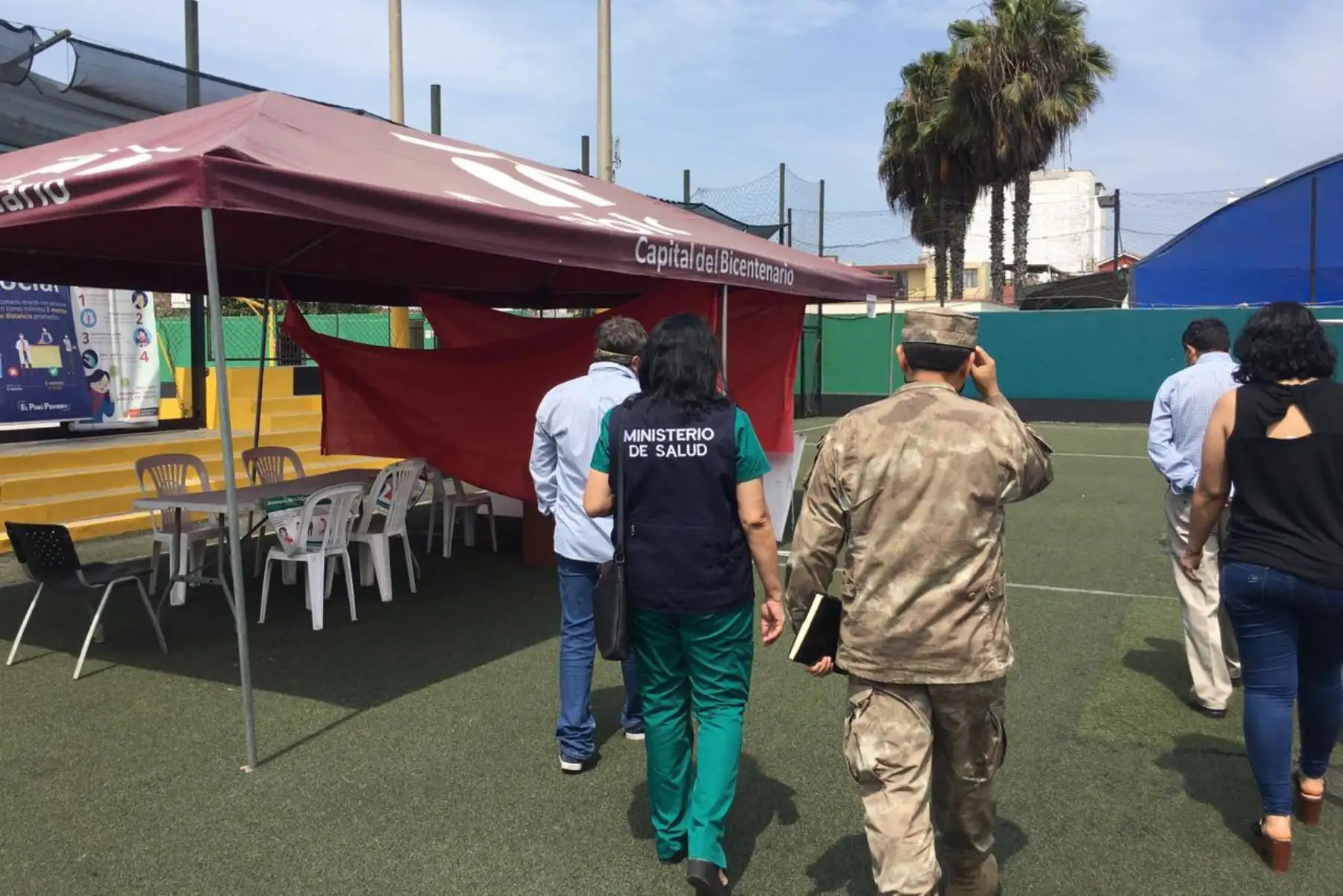La Municipalidad de Pueblo Libre determinó que el Complejo Deportivo Torre Tagle, ubicado en la cuadra 2 de la calle José Ugarteche, sea designado como local para el Centro de Vacunación contra el Covid-19. ANDINA/Municipalidad de Pueblo Libre