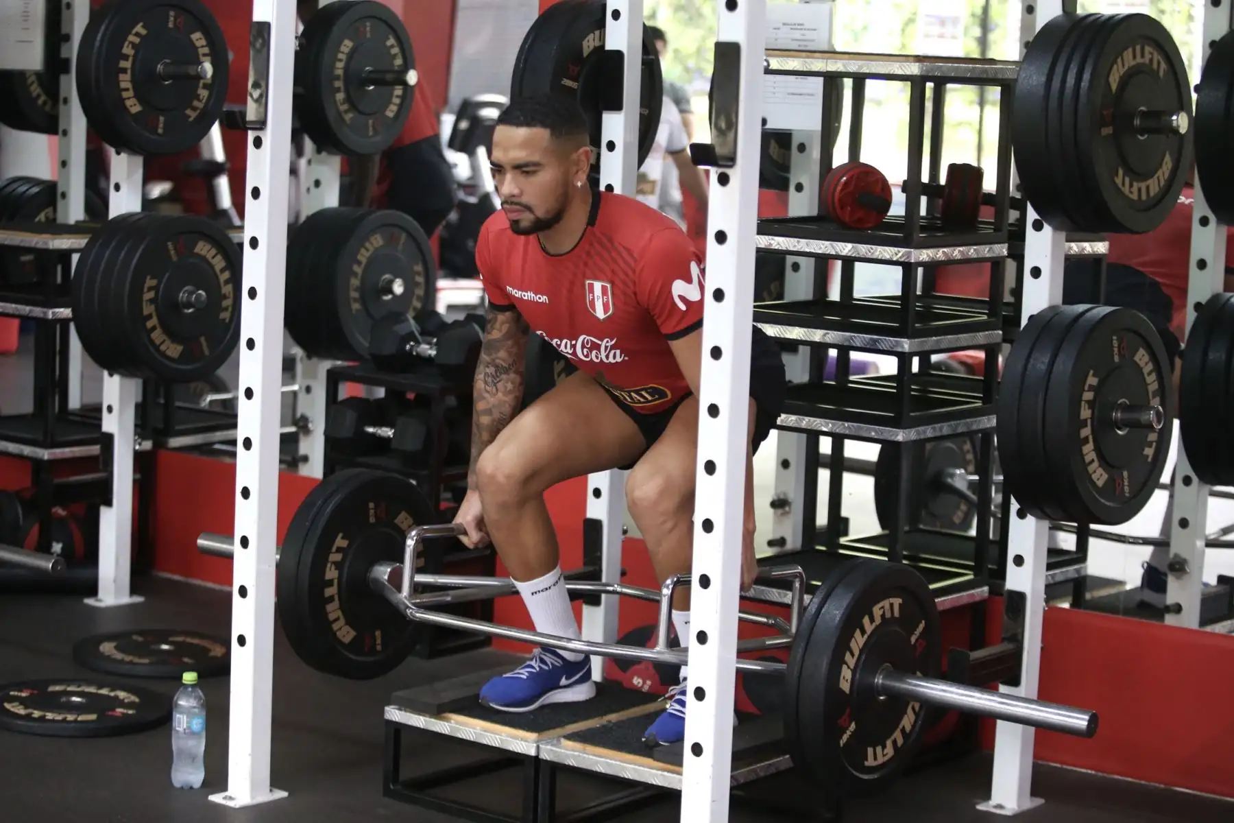 Pedro Gallese, Edison Flores, Yordy Reyna, Alexander Callens, Andy Polo y Marcos López fueron los futbolistas que iniciaron las prácticas hasta que deban reintegrarse a sus clubes para el inicio de la temporada 2021. Foto: FPF