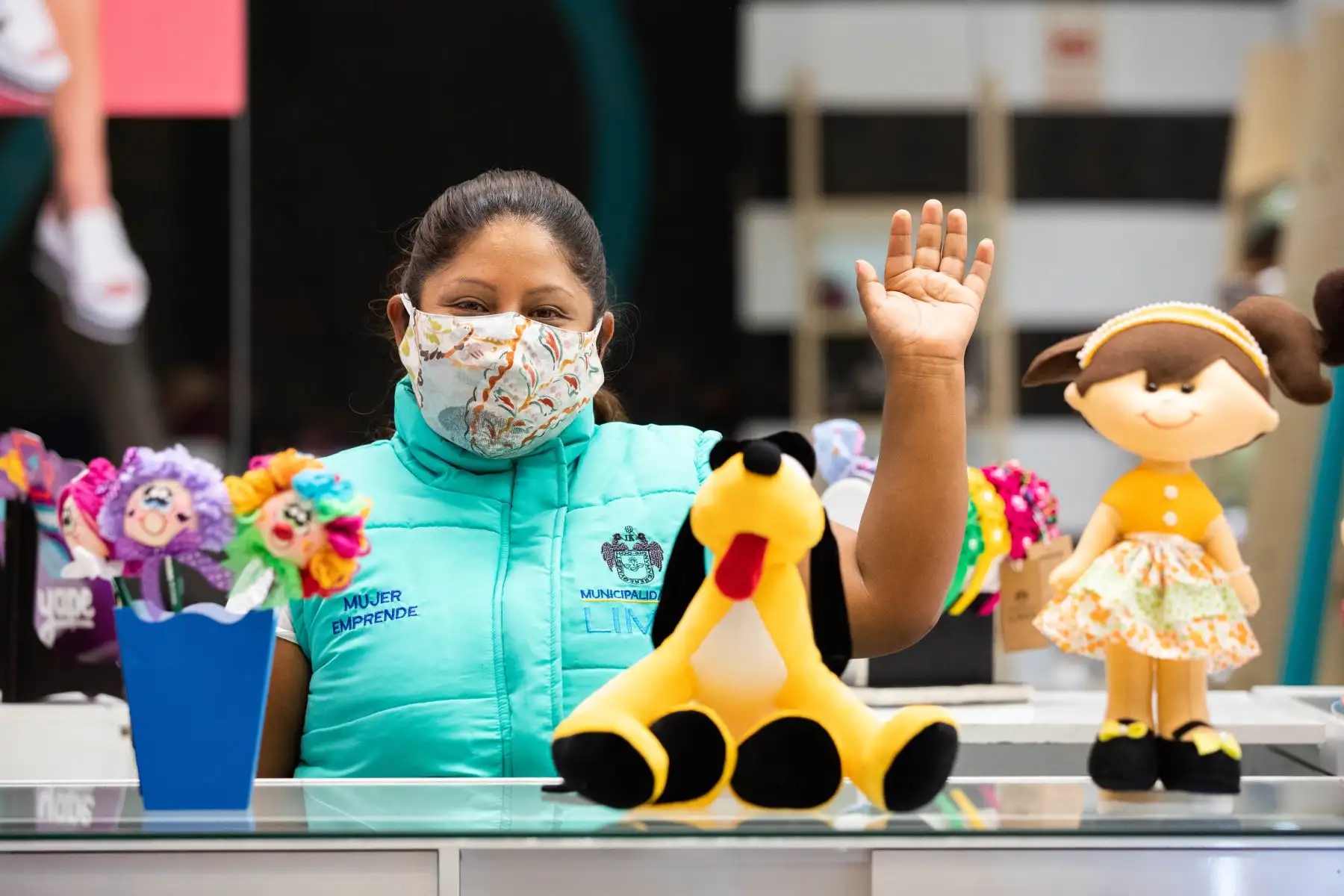 La Municipalidad Metropolitana de Lima inauguró el módulo “Mujer emprende”, en el Jockey Plaza que tiene como objetivo beneficiar a mujeres de diferentes distritos de la ciudad, generando oportunidades de negocio para mejorar su calidad de vida y promover su independencia económica. Foto: MML