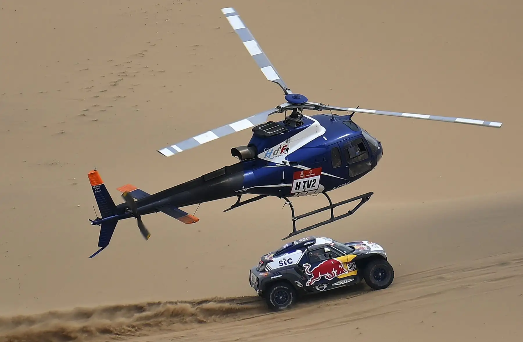 Las mejores imágenes de la etapa 11 del Dakar 2021. Foto: AFP