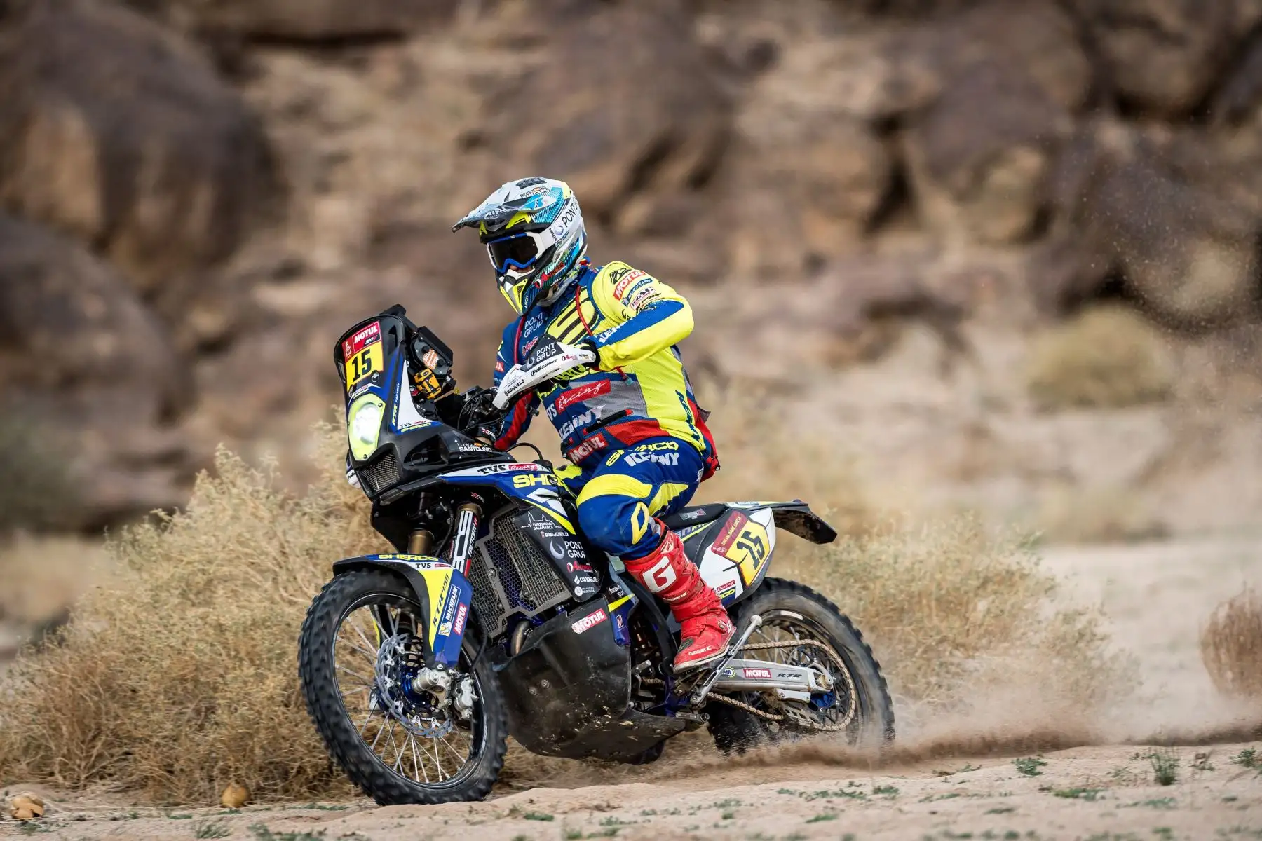 Las mejores imágenes de la etapa 11 del Dakar 2021. Foto: AFP