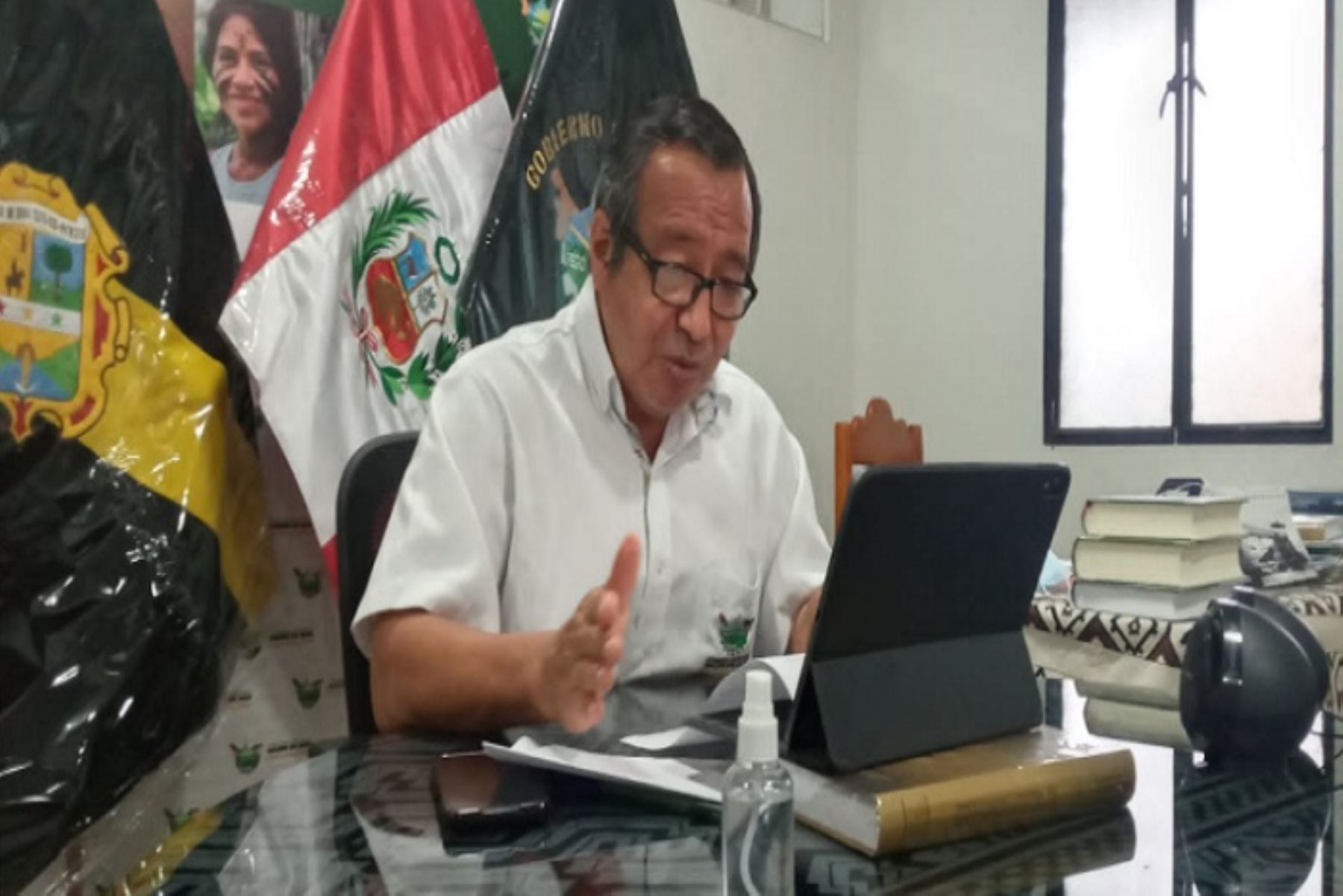 Gobernador regional de Madre de Dios, Luis Hidalgo Okimura. ANDINA/Difusión