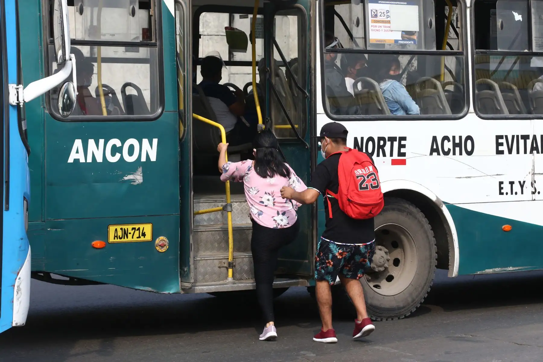 Transporte público. Foto: ANDINA/Vidal Tarqui