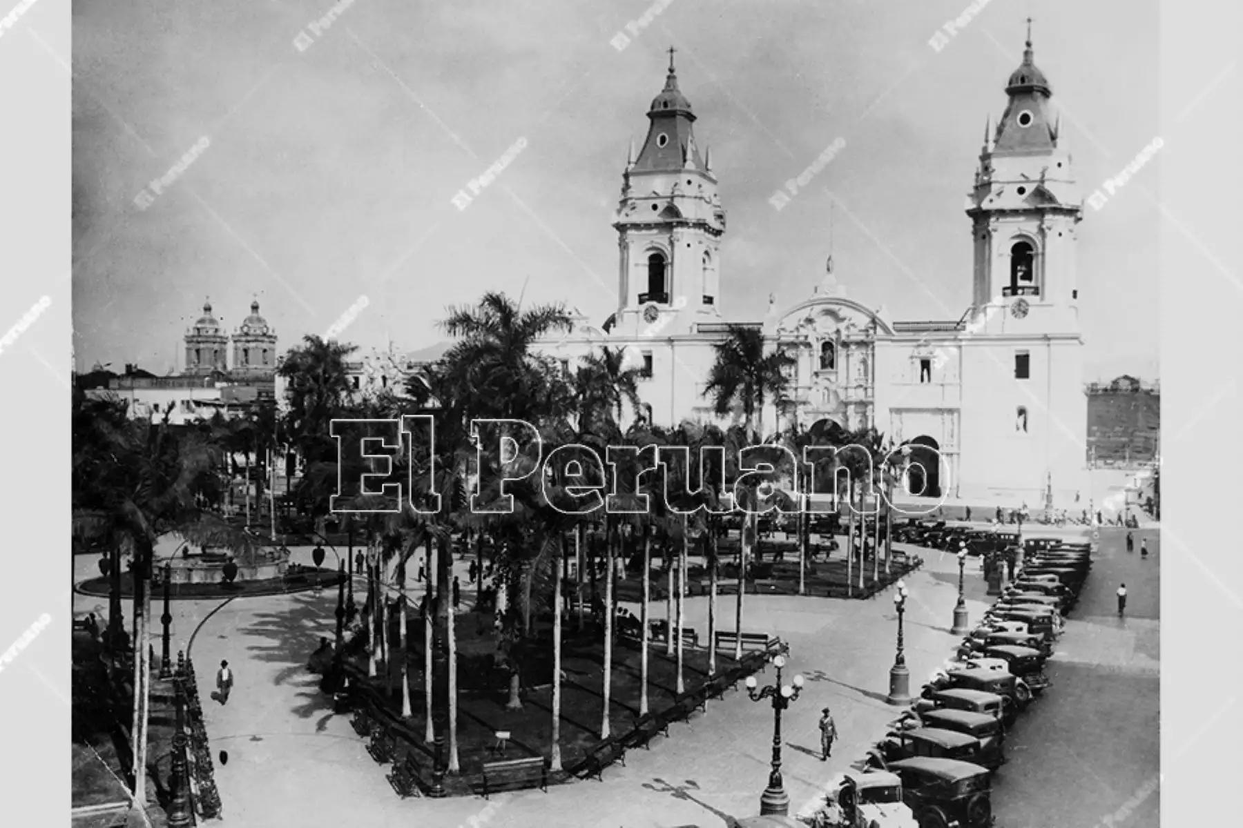 Plaza de Armas de Lima (1925). Foto: Archivo Histórico de El Peruano