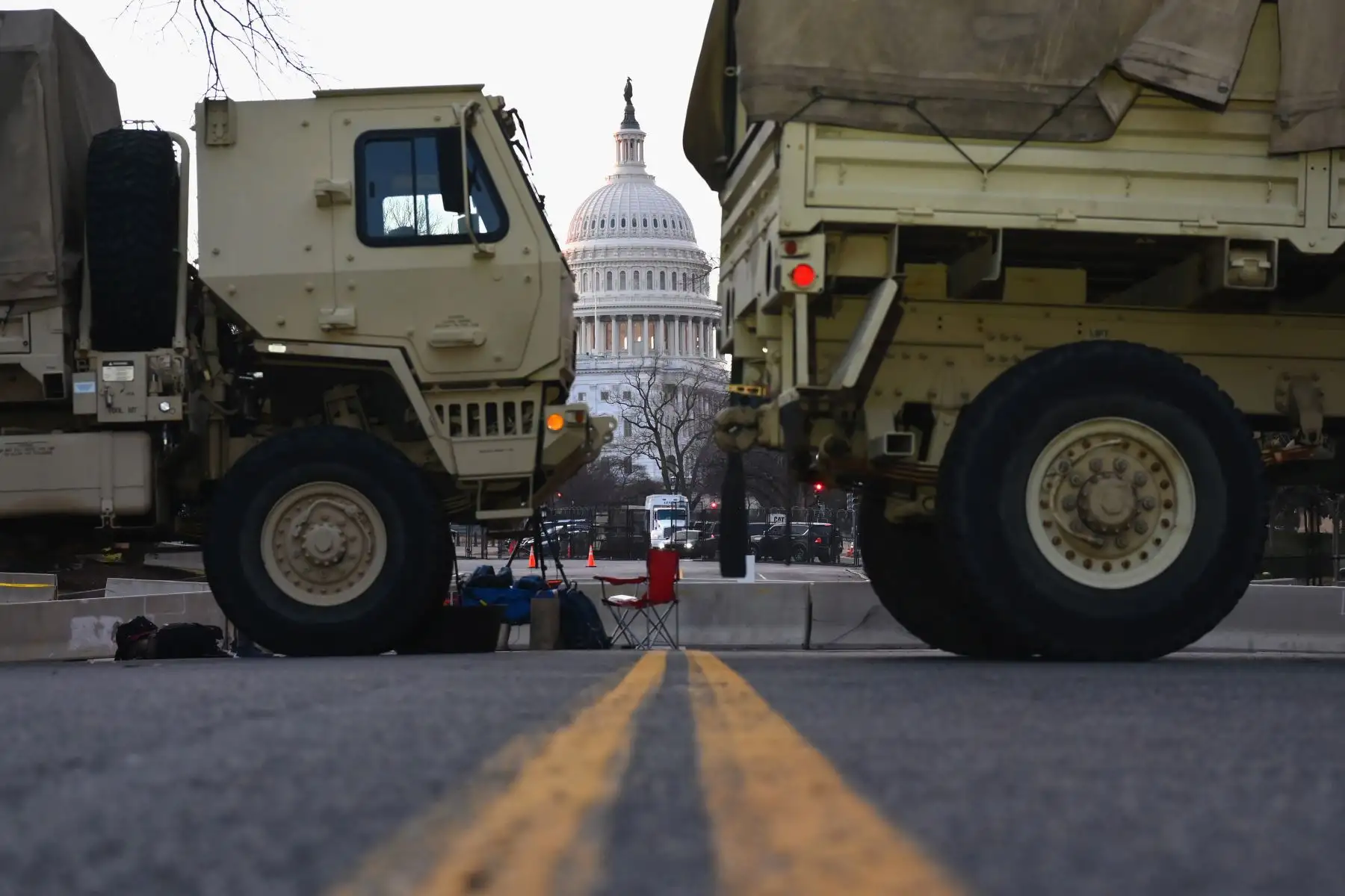 Vista del edificio del Capitolio de Estados Unidos antes de la 59a ceremonia inaugural del presidente electo Joe Biden. Foto: EFE
