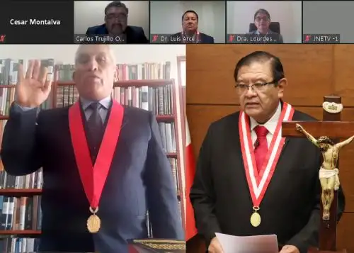 Presidente del JNE Jorge Luis Salas toma juramento a nuevo titular del JEE Abancay