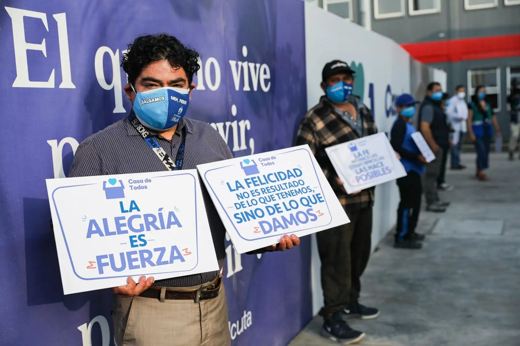 El alcalde de Lima Jorge Muñoz, presenta la "Casa de Todos" permanente en la urbanización Palomino, en el Cercado, que podrá acoger a 80 personas en situación de calle y promover su reinserción en la sociedad. Foto: Municipalidad de Lima