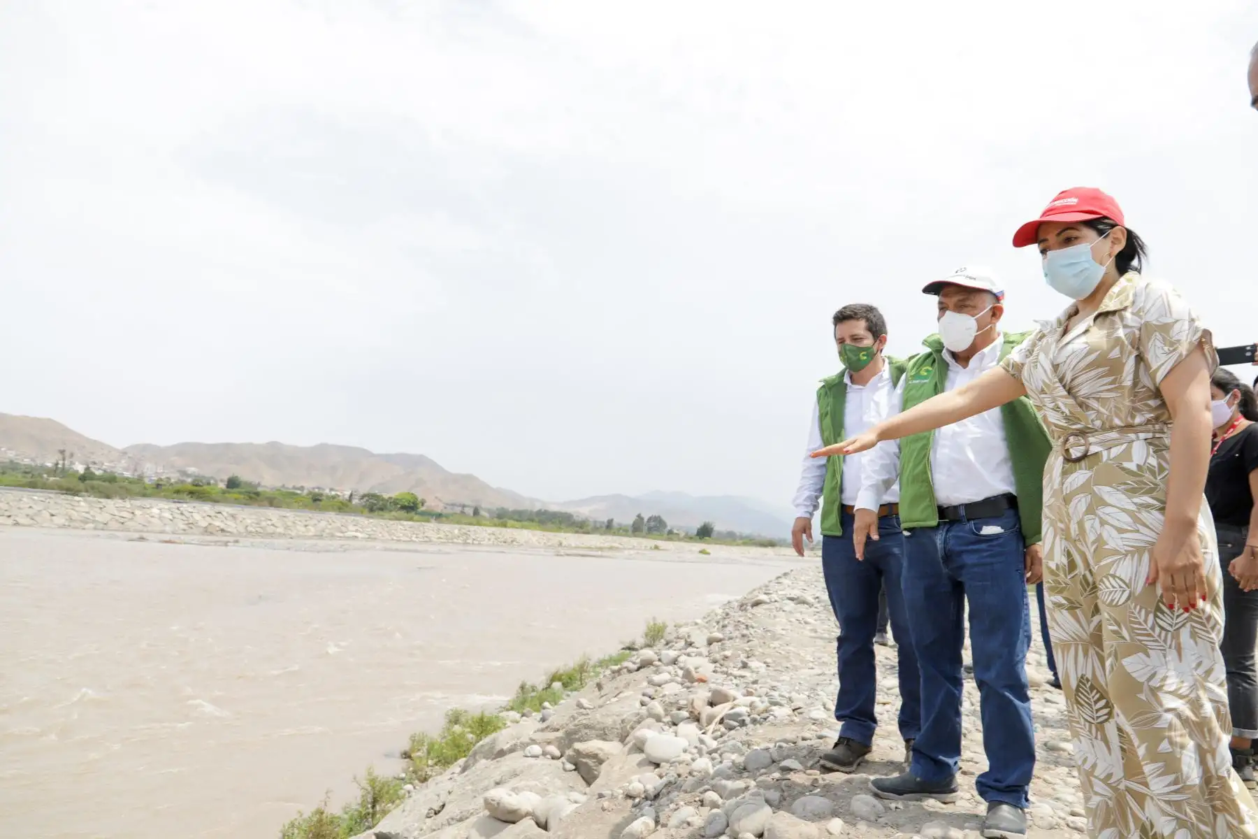 La Autoridad para la Reconstrucción con Cambios inaugura la rehabilitación de las defensas ribereñas del río Mala.
Foto: ARCC