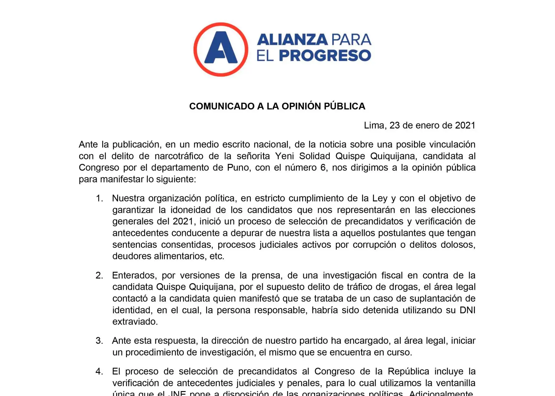 ANDINA/Difusión