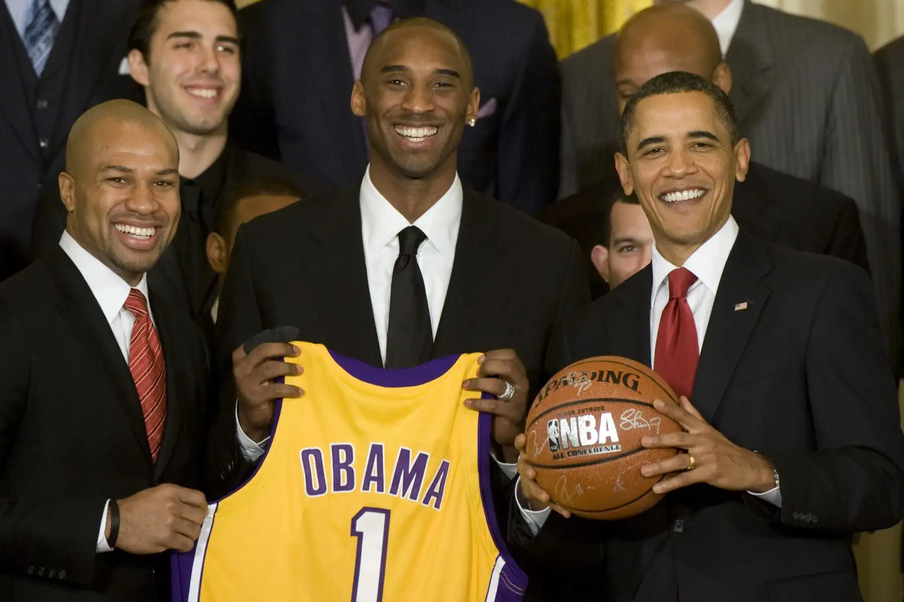 Evento con el campeón de la NBA 2008-2009 Los Angeles Lakers en la Casa Blanca en Washington, DC, 25 de enero de 2010. Foto: AFP Evento con el campeón de la NBA 2008-2009 Los Angeles Lakers en la Casa Blanca en Washington, DC, 25 de enero de 2010. Foto: AFP