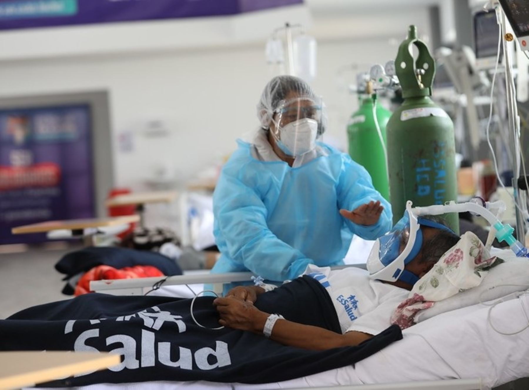 EsSalud Huánuco puso en funcionamiento planta de oxígeno medicinal para la atención de pacientes afectados por el coronavirus (covid-19). ANDINA/Difusión
