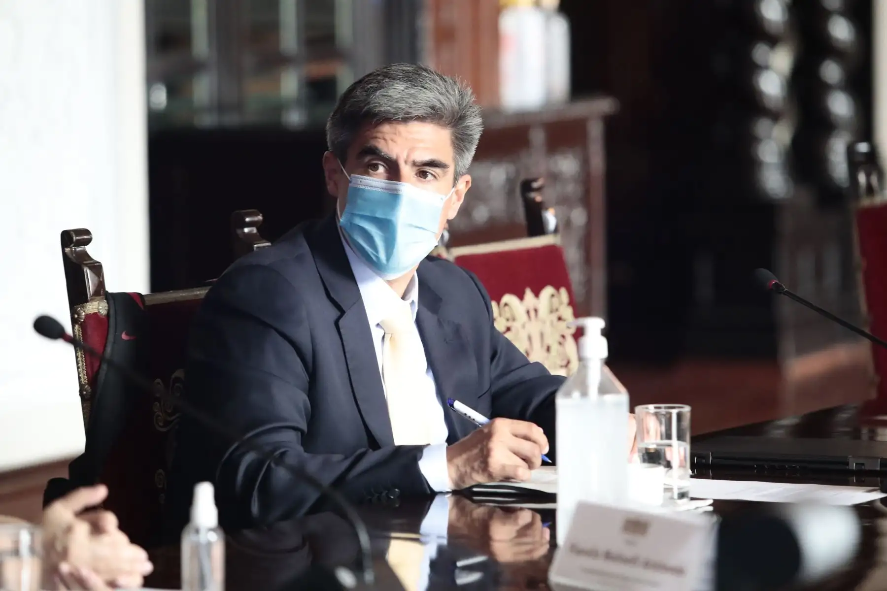 El presidente Francisco Sagasti convocó esta tarde al Grupo de Trabajo que apoya la implementación del proceso de vacunación contra el covid-19 para articular las acciones logísticas necesarias para inmunizar a la población. Foto: ANDINA/Prensa Presidencia