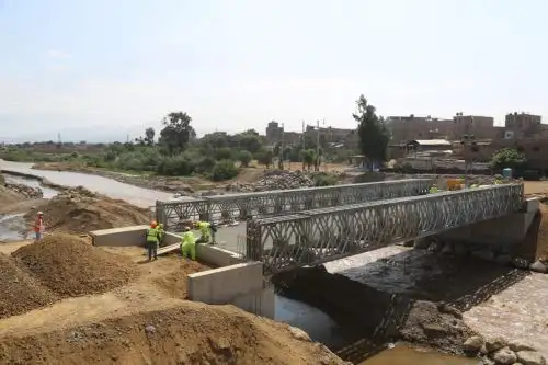 Puente alterno sobre el río Virú, en la región La Libertad. Foto: ANDINA/Difusión