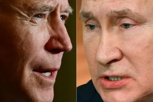 Biden también se refirió al "fuerte compromiso" de Washington con la soberanía ucraniana frente a la "continua agresión de Rusia". Foto: AFP