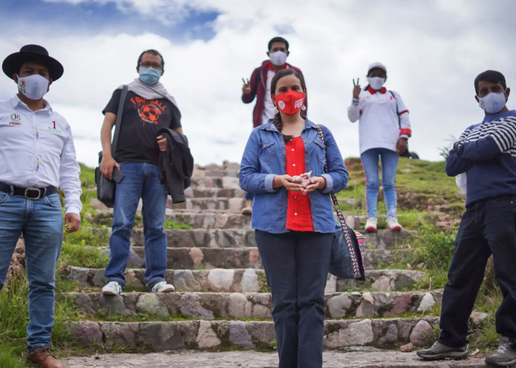 Candidata presidencial por Juntos por el Perú, Verónika Mendoza.