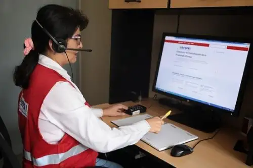 Atención virtual del Cofopri. Foto: cortesía.