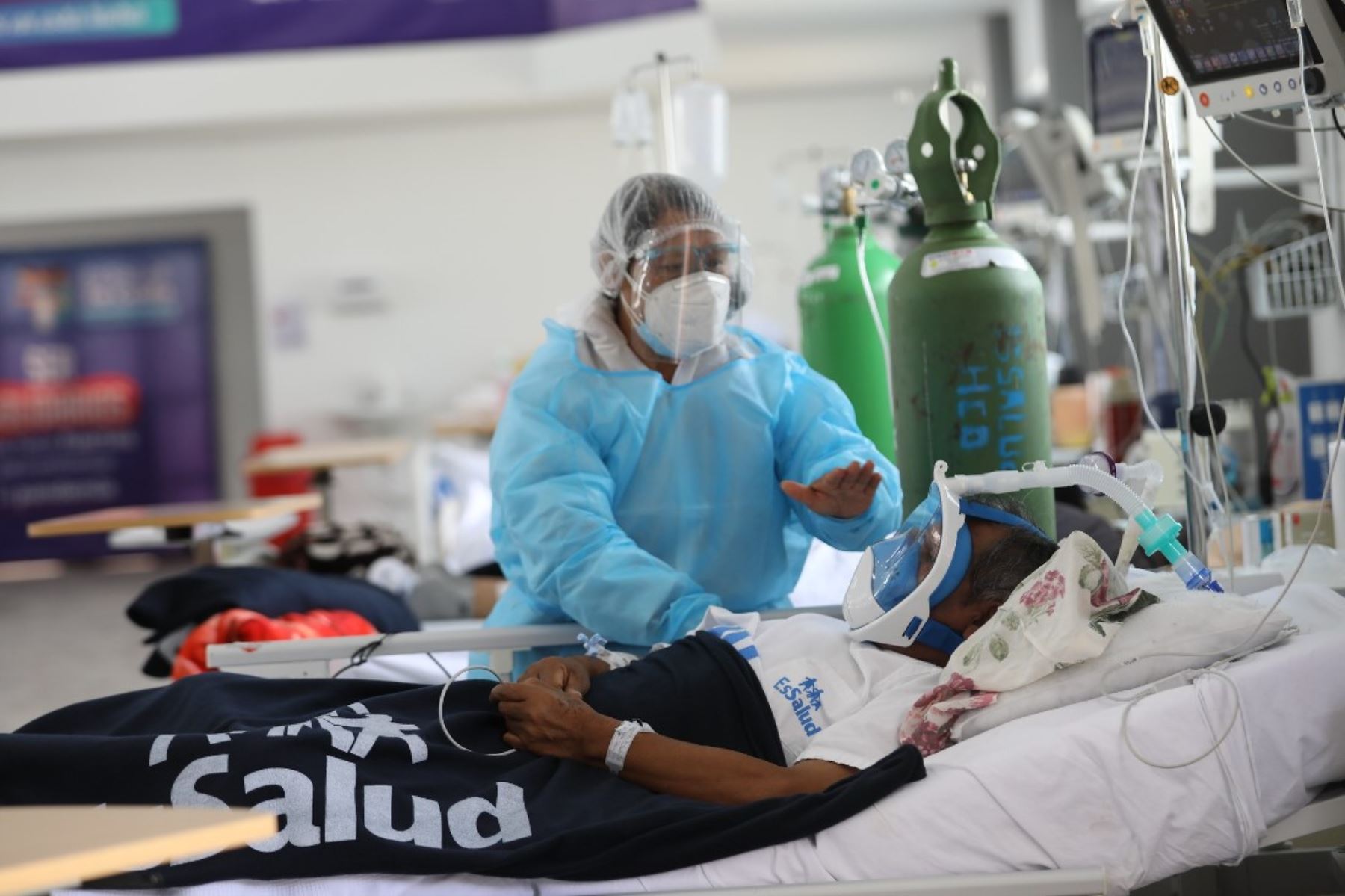 Covid-19: demanda de oxígeno se incrementó en más de 5 0% en hospitales de EsSalud. Foto: ANDINA/difusión.