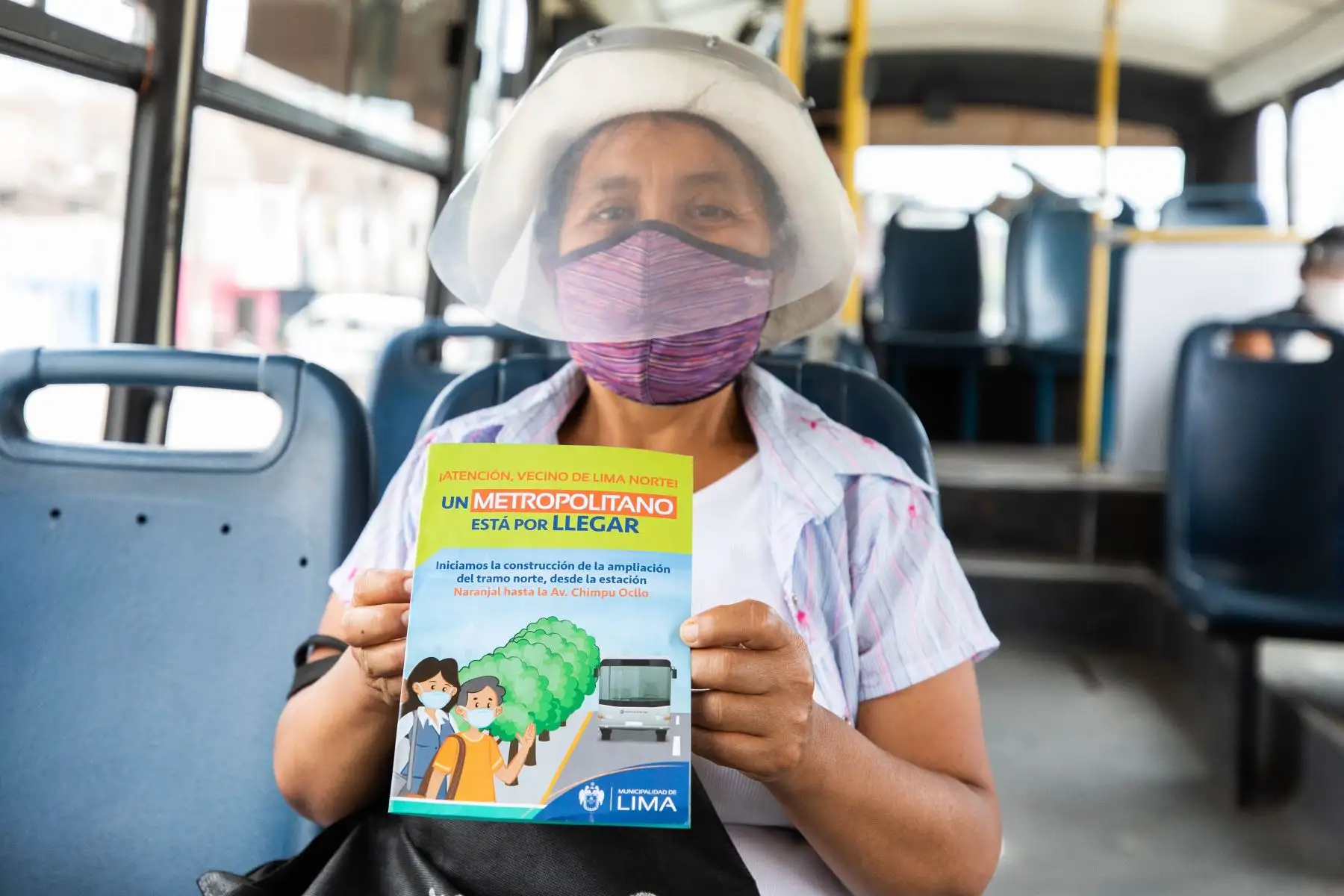 Bus itinerante brinda información sobre nueva ruta norte del Metropolitano-18.
foto:ANDINA/Municipalidad de Lima