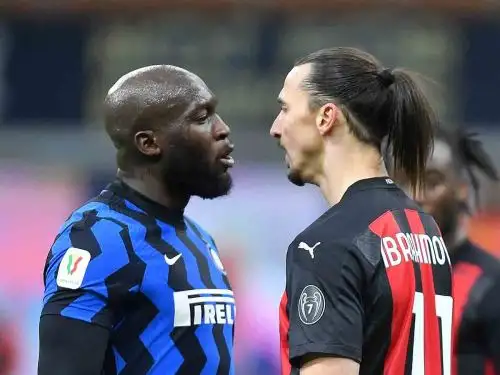 Ibrahimovic  y Lukaku frente a frente