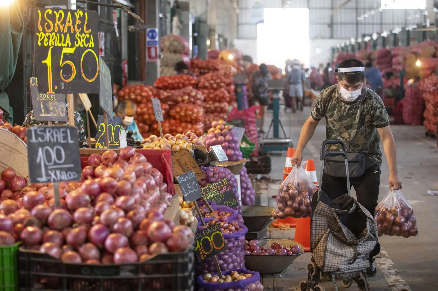 Abastecimiento de diversos productos como la papa, zapallo, tomate, ajíes y cebolla etc, esta garantizado  en el Gran Mercado Mayorista de Lima que promueve la Municipalidad de Lima.
Foto: Municipalidad de Lima