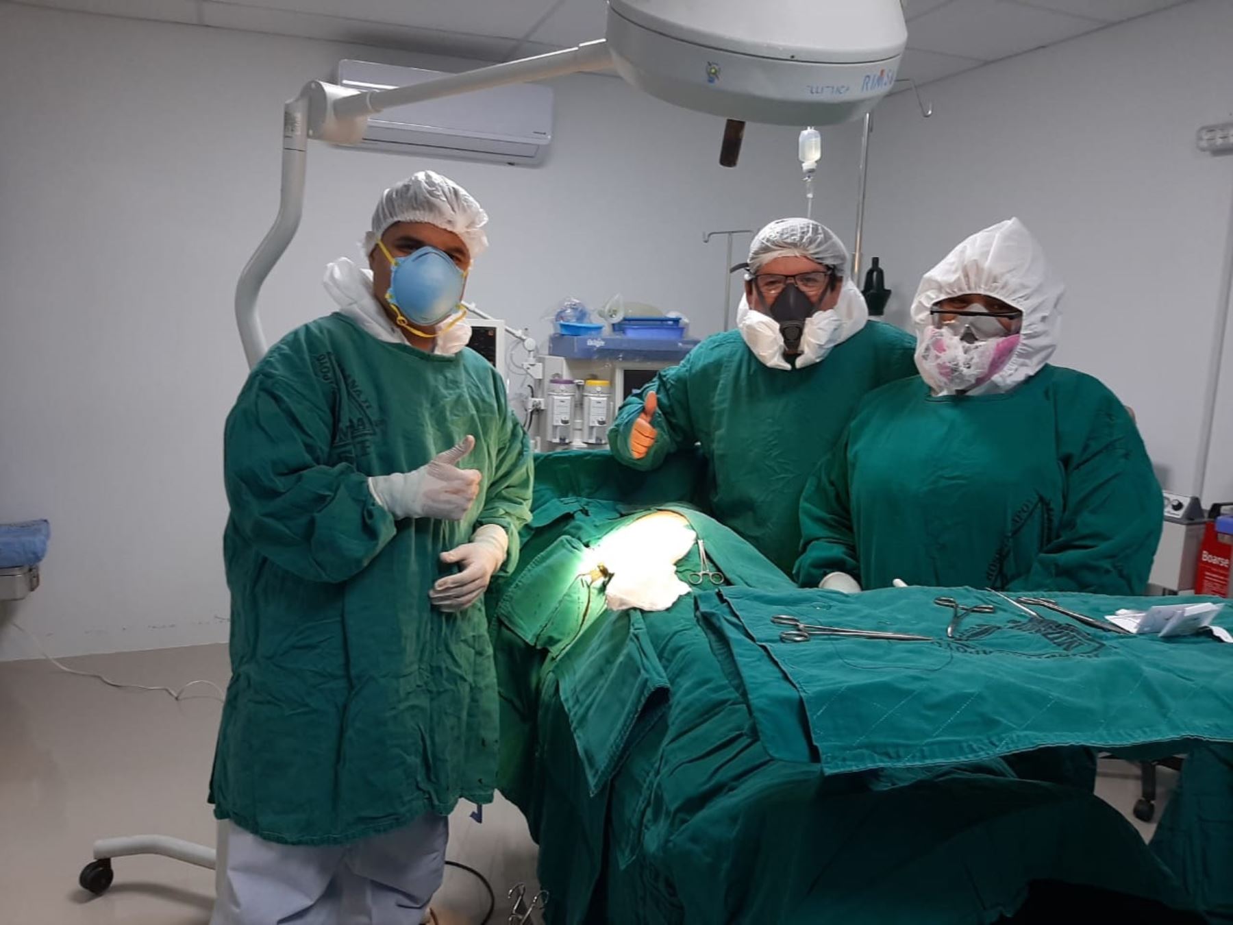 Proeza médica en Sullana, cirujanos del Hospital de Apoyo II-2 Sullana operaron con éxito y salvaron la vida a gestante con covid-19. Foto: ANDINA/difusión.