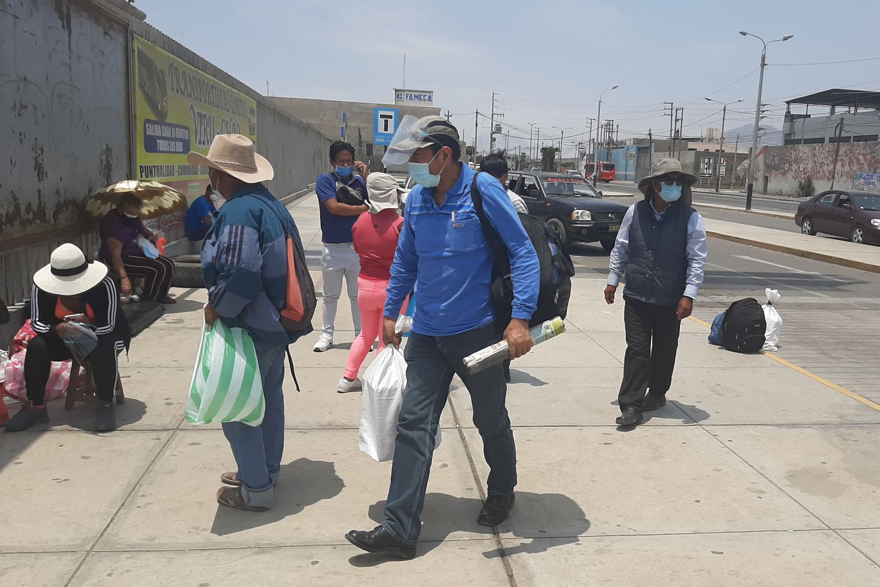 Muchas agencias de transporte interprovincial han informado que se han agotado los pasajes a Lima hasta nuevo aviso. Foto: ANDINA/cortesía Luis Puell.