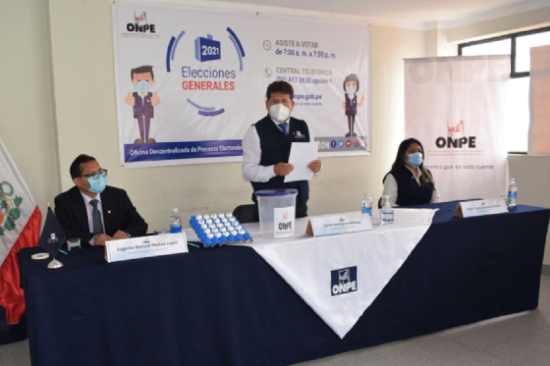 la Oficina Descentralizada de Procesos Electorales (ODPE) de Sánchez Carrión, en la región La Libertad, eligió a 3,342 miembros para un total de 557 mesas de sufragio.