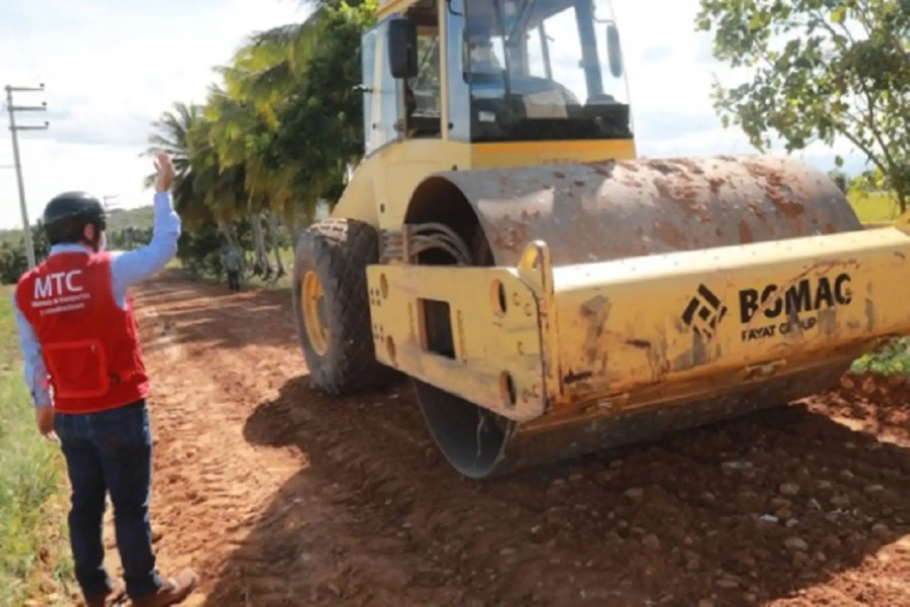 Construcción de carreteras. ANDINA/Difusión