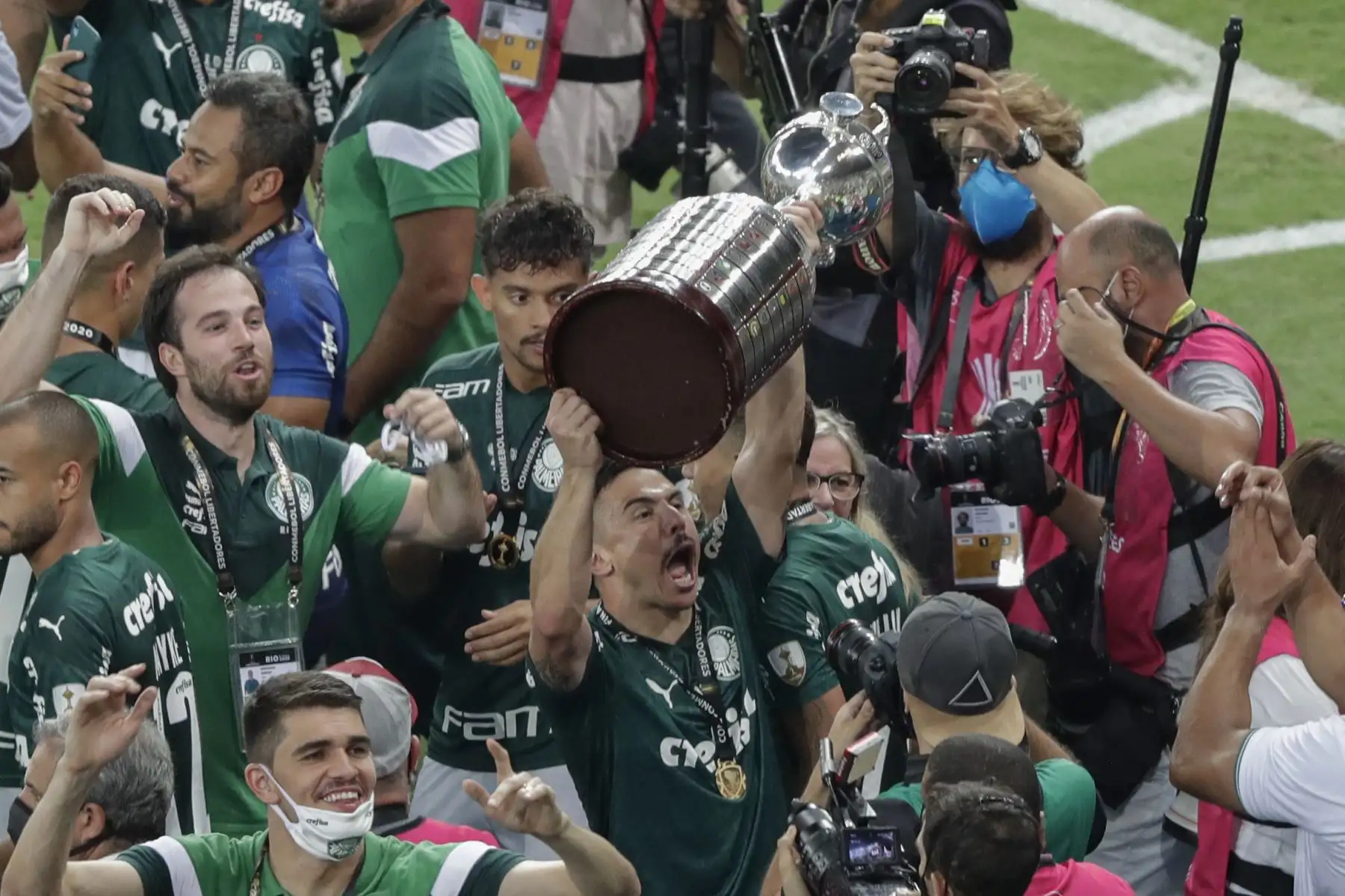 Palmeiras campeón de la Copa Libertadores. Foto: AFP