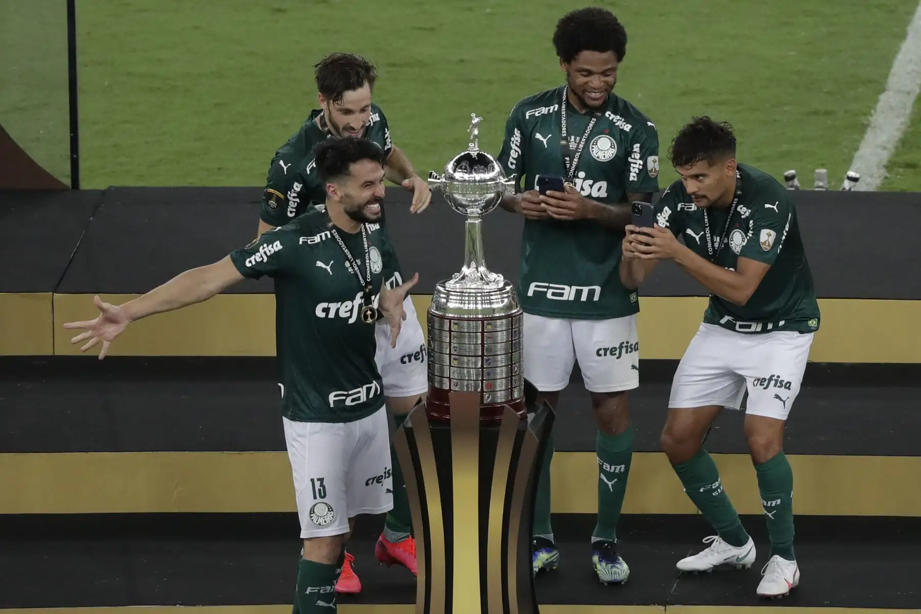 Palmeiras campeón de la Copa Libertadores. Foto: AFP