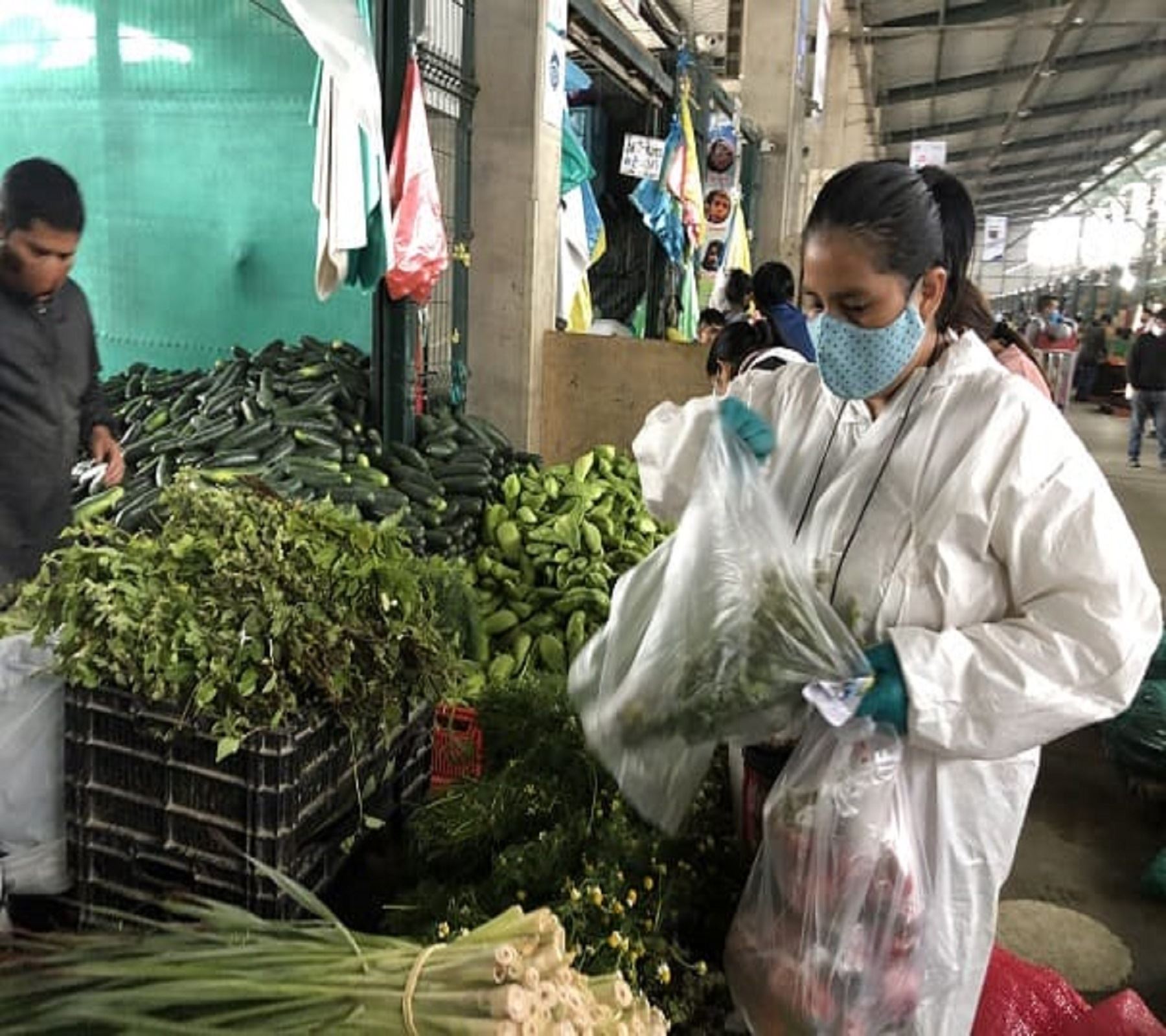 Mercados con abastecimiento de alimentos adecuado. Cortesía Midagri.