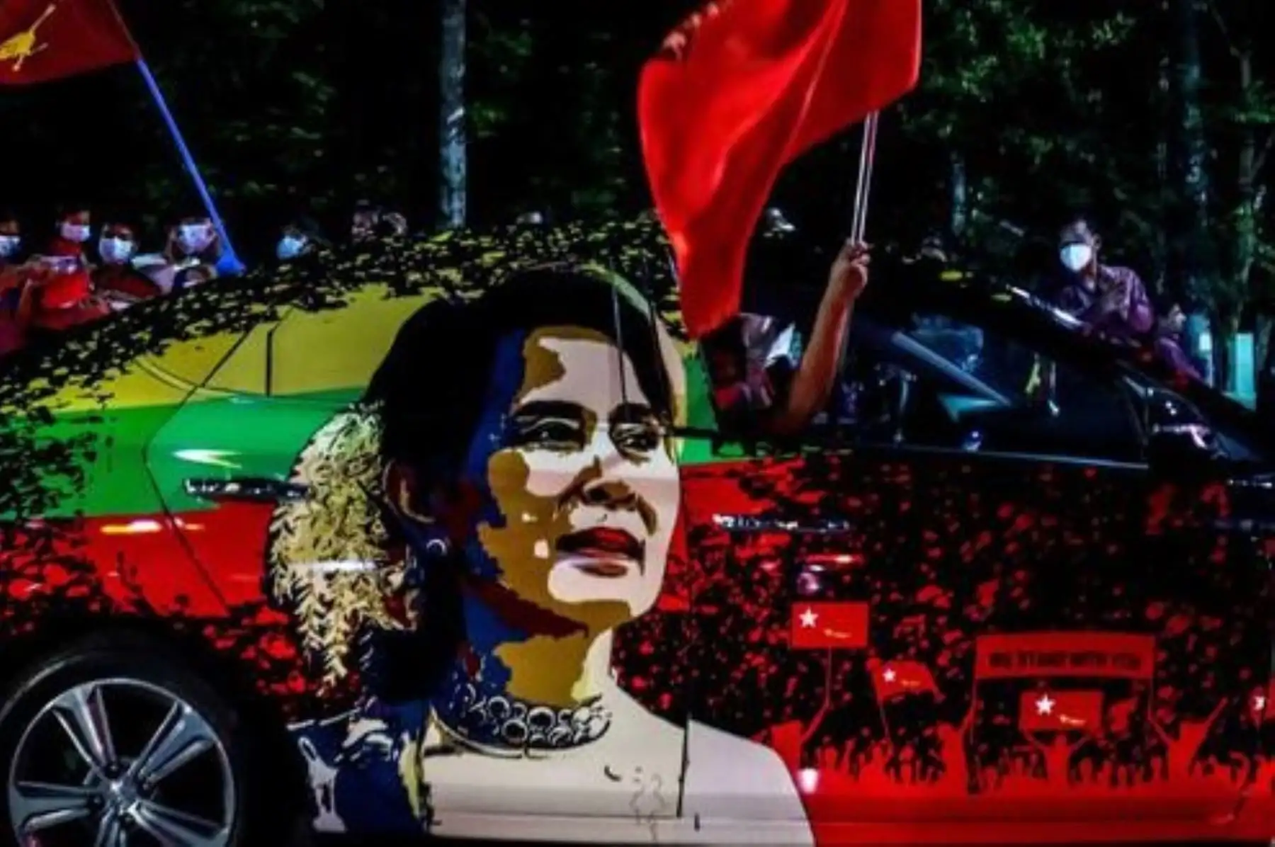 Varios países del mundo y organismos internacionales reaccionaron rápidamente, pidiendo la liberación inmediata de los dirigentes de la LND y la restauración de la democracia. Foto: AFP