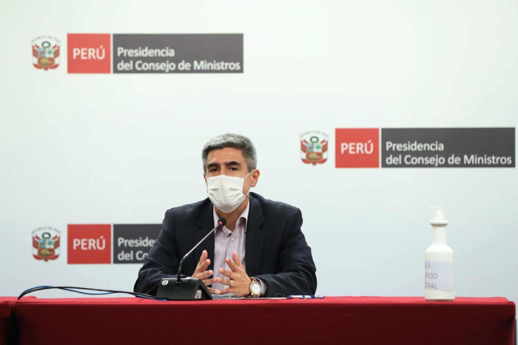 Neyra dijo que mañana el Gabinete evaluará indicadores sobre la pandemia. Foto: ANDINA/difusión.