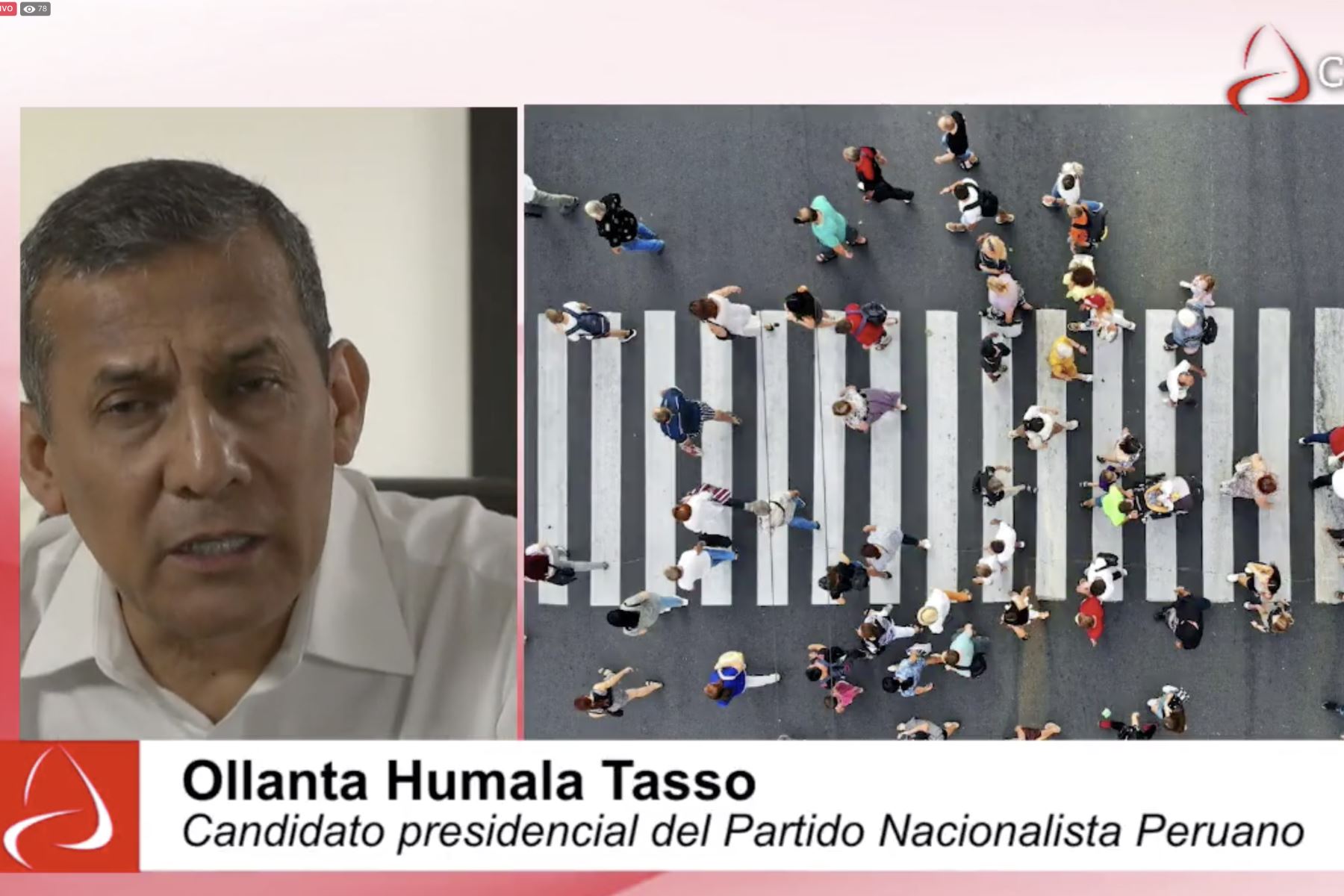 Ollanta Humala concedió una entrevista al programa 
