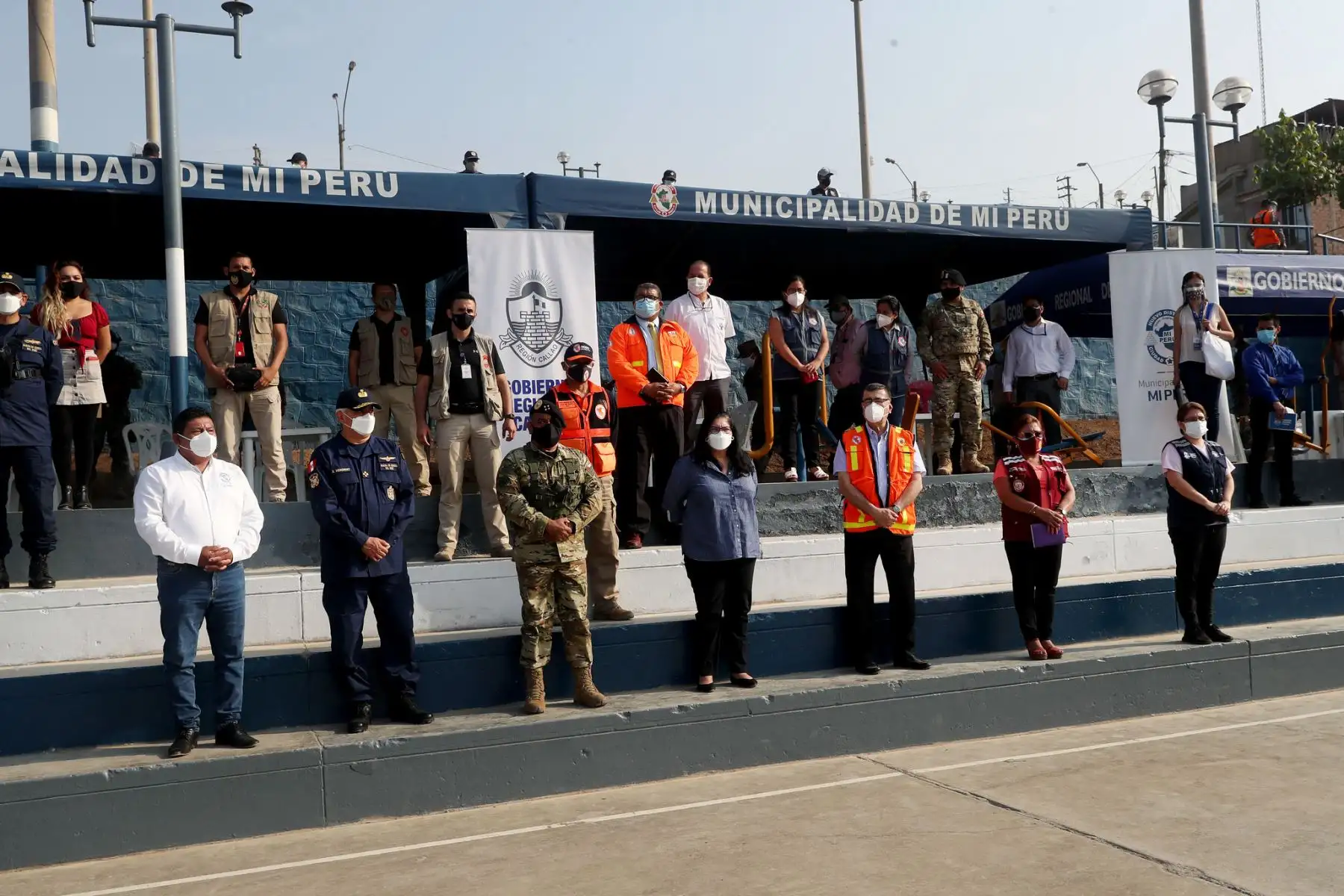 Ministra de Defensa,  Nuria Esparch, supervisó Operación Tayta contra el covid-19 en el distrito de Mi Perú.

Foto: ANDINA/MINDEF