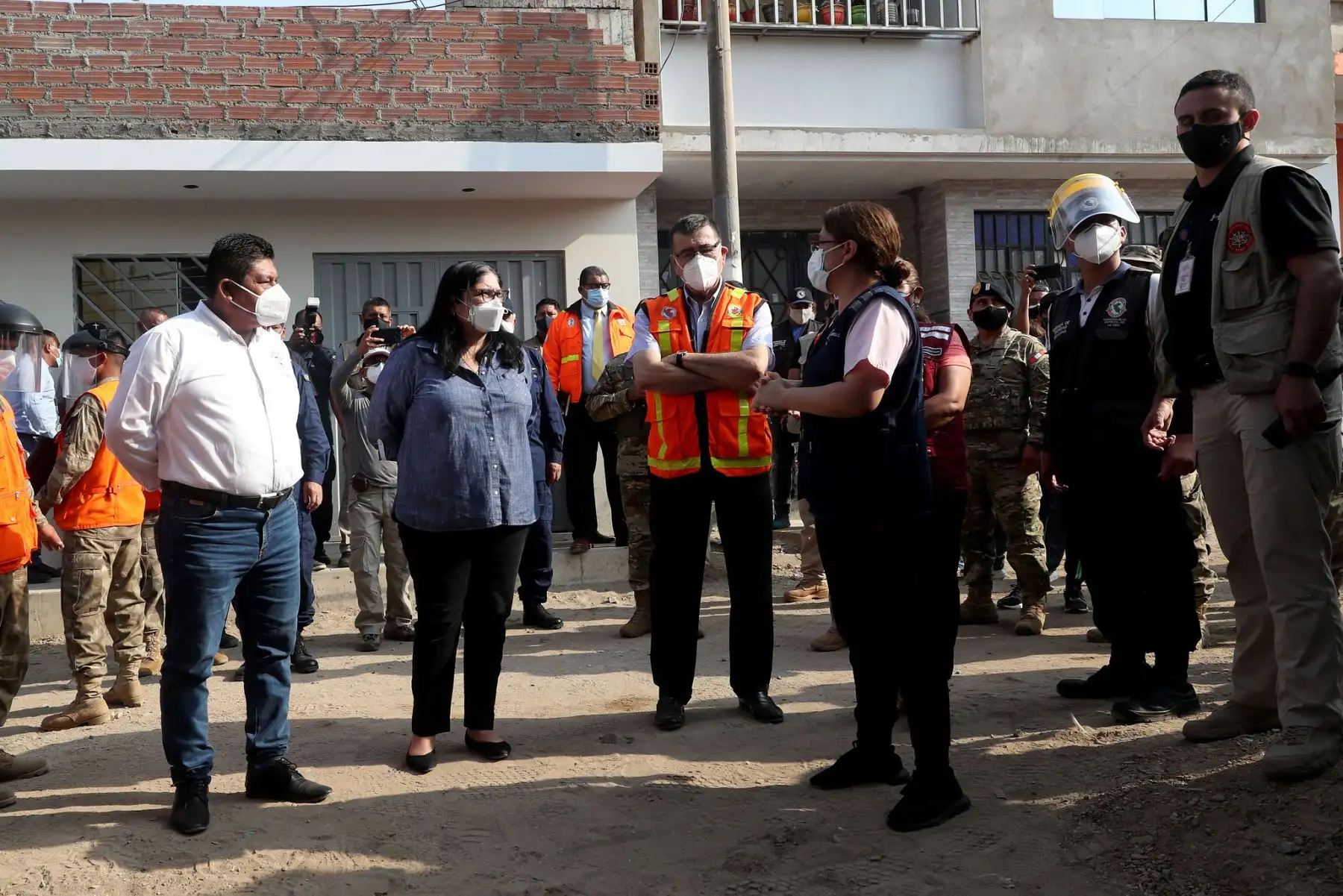 Ministra de Defensa,  Nuria Esparch, supervisó Operación Tayta contra el covid-19 en el distrito de Mi Perú.

Foto: ANDINA/MINDEF
