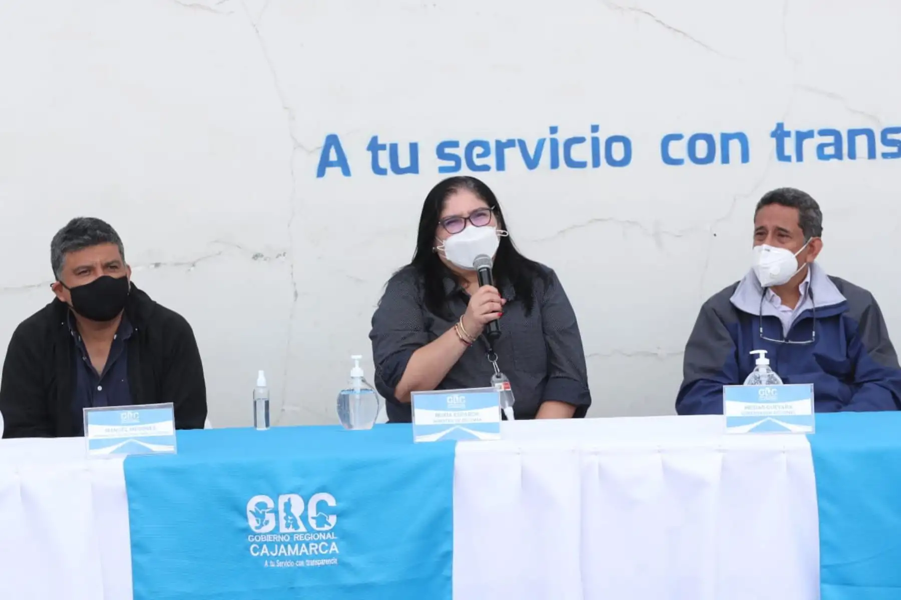 Ministra de Defensa, Nuria Esparch llega a Cajamarca con medicinas y 1800 kilos de equipos de protección personal para combatir el covid-19.

Foto: ANDINA/MINDEF